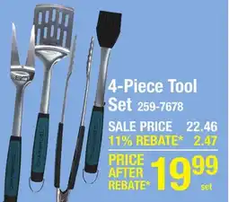 Menards Char-Broil Comfort-Grip 4-Piece Tool Set offer