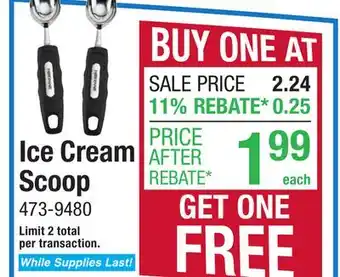 Menards Farberware Professional Ice Cream Scoop offer