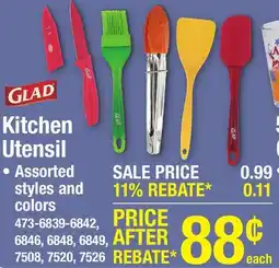 Menards Glad Nylon Turner offer