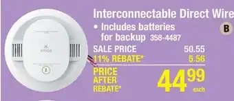Menards Kidde Direct Wire AA Battery Backup Interconnectable Smoke & CO Detector offer