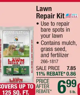Menards Earth Science All-In-One Lawn Repair Kit Sun/Shade offer