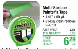 Menards FrogTape 1.41 x 60 yd. Green Multisurface Painter's Tape offer