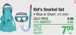 Menards Bestway Explora Essential Youth 7+ Snorkel Set offer