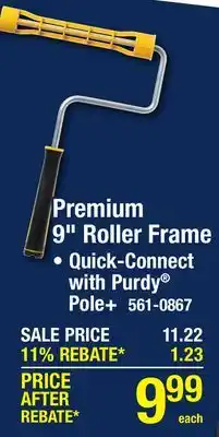 Menards Purdy Revolution 9 Cageless Paint Roller Frame offer