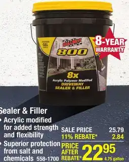 Menards SealBest 800 Fast-Drying Blacktop Driveway Sealer & Filler - 4.75 gal offer
