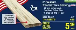 Menards AC2 5/4 x 6 x 8' Above Ground Green Pressure Treated Thick Decking offer