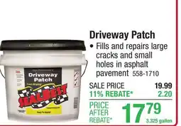 Menards SealBest High Performance Blacktop Driveway Patch - 3.325 gal offer