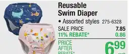 Menards Aqua Leisure Reusable Swim Diaper - Assorted Styles offer
