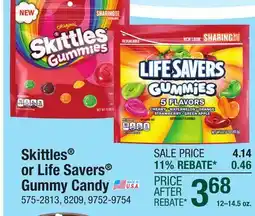 Menards Skittles Wild Berry Gummies Chewy Candy - 12 oz offer