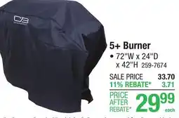 Menards Char-Broil Performance Series 5+ Burner Grill/Griddle Cover - Extra Large offer