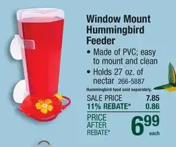 Menards North States Clearview Window-Mount Hummingbird Feeder - 27 oz offer