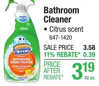 Menards Scrubbing Bubbles Citrus Grime Fighter Bathroom Cleaner - 32 oz offer