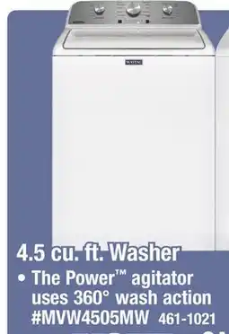Menards Maytag 4.5 cu. ft. White Top-Load Washer offer