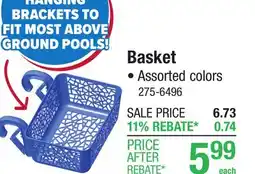 Menards Pool Basket - Assorted Styles offer