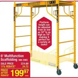 Menards ScaffoldMart 6' Multifunction Scaffolding offer