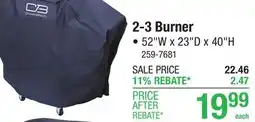Menards Char-Broil Performance Series 2-3 Burner Grill/Griddle Cover - Medium offer