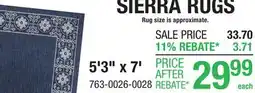 Menards Tayse Sierra Black 5'3 x 7' Indoor/Outdoor Area Rug offer