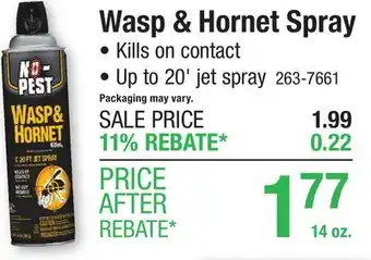 Menards No-Pest Aerosol Wasp & Hornet Killer - 14 oz offer