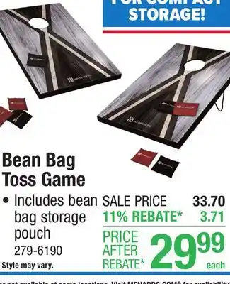Menards MD Sports Bean Bag Toss Game offer