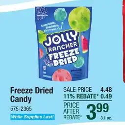 Menards Jolly Rancher Freeze Dried Original Fruit Flavored Candy - 3.1 oz offer