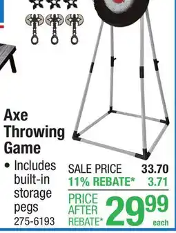 Menards MD Sports Axe Throwing offer