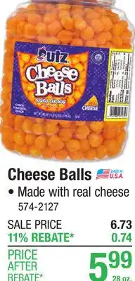 Menards Utz Cheese Balls - 28 oz offer