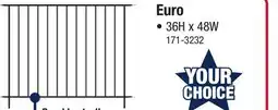 Menards Enchanted Garden 36 x 48 Euro Sectional No-Dig Fence Panel offer