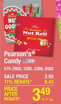 Menards Pearson's Bite Size Salted Nut Roll - 11 oz offer