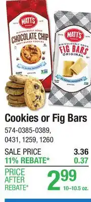 Menards Matt's Bakery Chocolate Chip Soft-Baked Cookies - 10.5 oz offer