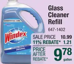 Menards Windex Original Glass Cleaner Refill - 128 oz offer