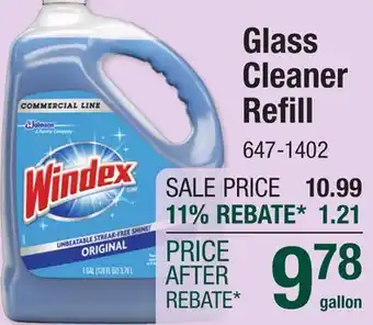 Menards Windex Original Glass Cleaner Refill - 128 oz offer