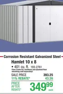 Menards Arrow Hamlet 10 x 8 Steel Outdoor Storage Shed offer