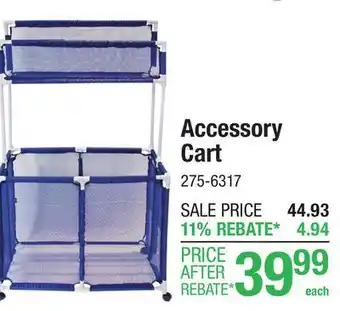 Menards Pool Accessory Cart offer