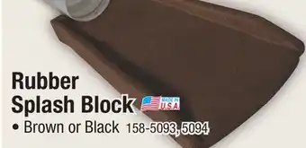Menards GroundSmart Brown Rubber Splash Block offer