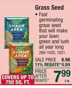 Menards Nature's Finest Shady Area Grass Seed -3 lbs offer