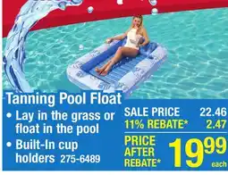 Menards SLOOSH Tanning Pool Float offer