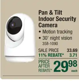 Menards Feit Electric Smart Indoor Pan and Tilt Camera offer