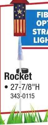 Menards Patriot Lighting Patriotic Solar Rocket Landscape Light Assorted Styles offer