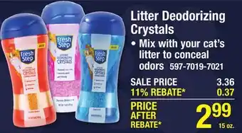 Menards Fresh Step Fresh Scent Cat Litter Box Deodorizing Crystals - 15 oz offer