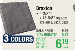 Menards 16 x 16 Quarry Gray Braxton Paver offer