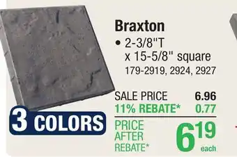 Menards 16 x 16 Quarry Gray Braxton Paver offer