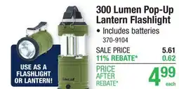 Menards Litezall 300 Lumen 2-IN-1 Pop-Up Lantern and Handheld Flashlight offer