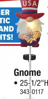 Menards Patriot Lighting Patriotic Solar Gnome Landscape Light Assorted Styles offer