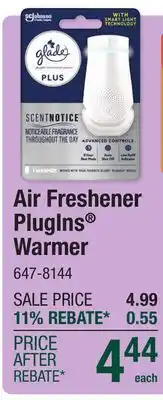 Menards Glade PlugIns Scented Oil Plus offer