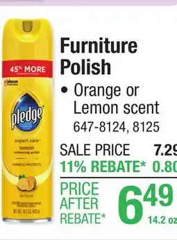 Menards Pledge Orange Furniture Polish - 14.2 oz offer