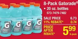 Menards Gatorade Lemon-Lime Sports Drink - 8 Pack offer