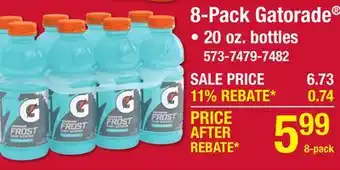 Menards Gatorade Lemon-Lime Sports Drink - 8 Pack offer