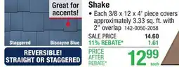 Menards Shake offer