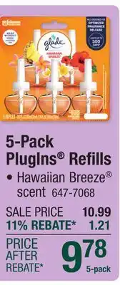 Menards Glade PlugIns Hawaiian Breeze Plug-In Air Freshener Refill - 5 Count offer
