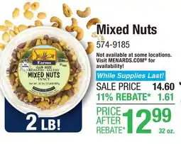 Menards Setton Farms Fancy Mixed Nuts - 32 oz offer